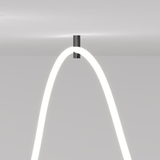 Suspended mounts for round flexible neon Elektrostandard, Full Light 27.5x27.5x83 mm, IP20, black color