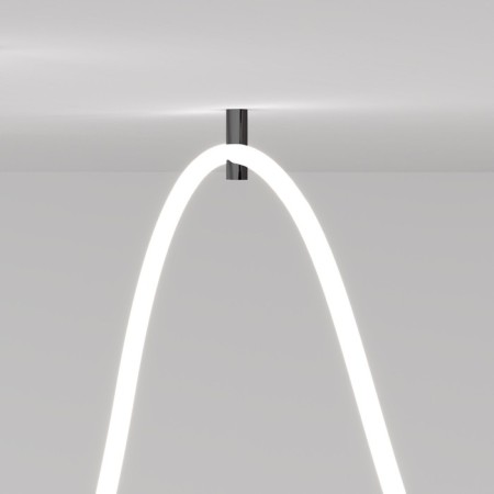 Suspended mounts for round flexible neon Elektrostandard, Full Light 27.5x27.5x83 mm, IP20, black color