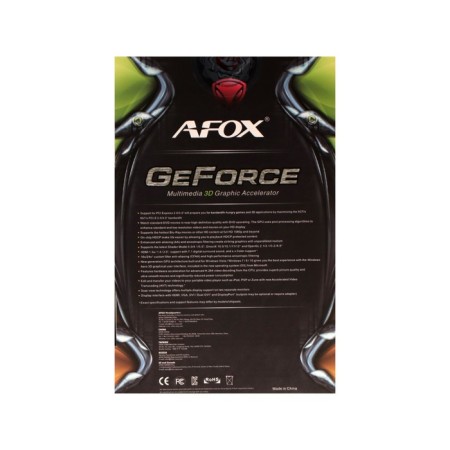Video card Afox GTX750, 4GB, 128BIT, GDDR5, DVI, HDMI, VGA, HDCP-7