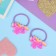 Hair gum "Baby" (set 2 pcs) unicorns, lilac