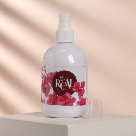 A bottle for storage, with a spray of "Orchid", 300 ml, white color-2