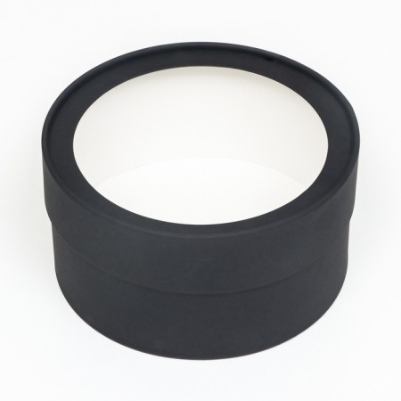 Gift box "Black", black, hooked with a window, 21 x 11 cm-2