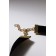 Choker "Alexandria" openwork, oval, black color in gold, 30 cm
