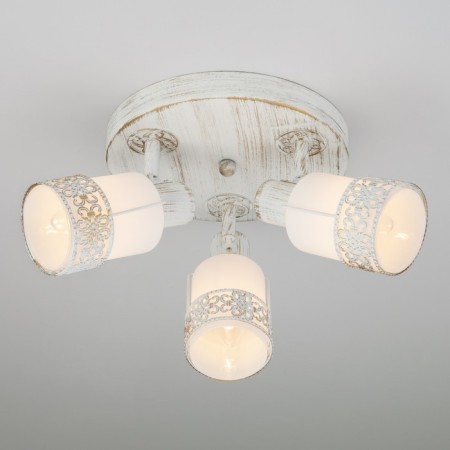 Silvia 3x40W lamp E14 white, gold