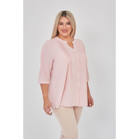 Female shirt, size 54, pink color-3