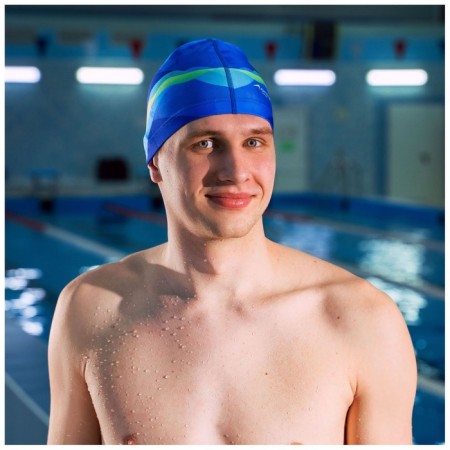 Hat of swimming adult Onlytop Swim, fabric, girth 54-60 cm-2