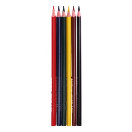 Pencils 6 colors Erichkrause "Safari", wood, trihedral, euro suspension-3