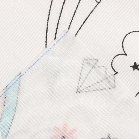 Printed "unicorn" Sh.160 cm, satin, 100% cotton-3