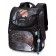 School Standard School, 34 x 26 x 14 cm, Skyname 2000 "Dinosaur"+ Watch, Black/Gray 2089