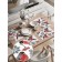 A set of napkins for setting the Snegiri in winter, rectangular, rounded edges, size 30x46 cm, 4 pcs