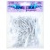 A set of clothespins for decor 50 pcs., White - 2.5 cm