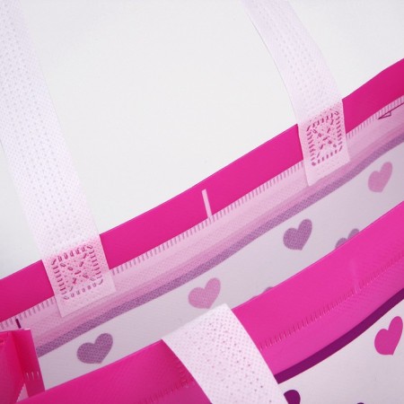 Household bag without fastening, purple color-2