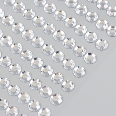 Semi -busines self -adhesive d 8 mm, silver