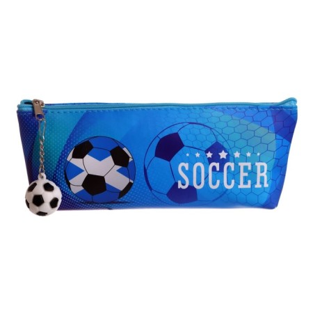 School Penal on a zipper, with a suspension, "Football", mix-4