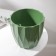 Kashpo for flowers with an insert "flute", 3 l, color malachite