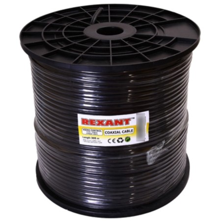 Bay cable KKSV-P+2x0.5 mm, 305 m, black, rexant-1