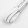 Knitted elastic bands, 8 mm, 4.5 m, 4 pcs, white color