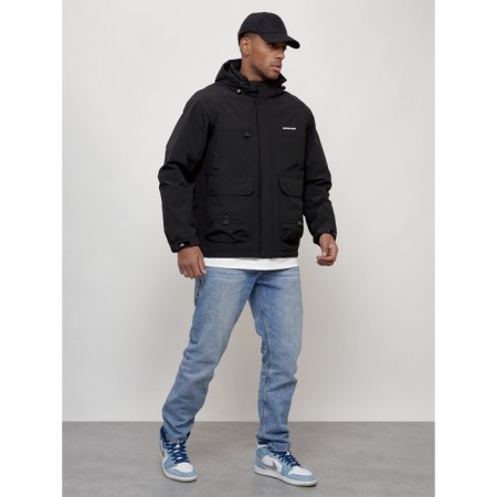 Male spring jacket, size 48, black color-6