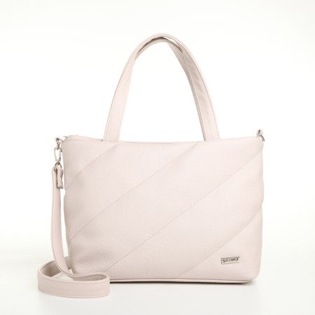 Women's bag with lightning, milk color
