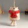 Ceramics "Bear in red scarf" 6.6x8x9 cm bell