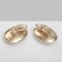 Clips "Party" Ovala, blue color in gold