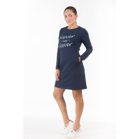 Women's tunic Never Say, size 48, blue color-1