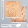 Scrapbooking paper bilateral "leaves and manuscript" density 180 g 30.5x32 cm