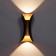 Facade lamp "Elegant", FSD-090, 6 W, 3000K, IP65, 220 V, metal, black and golden 1008543