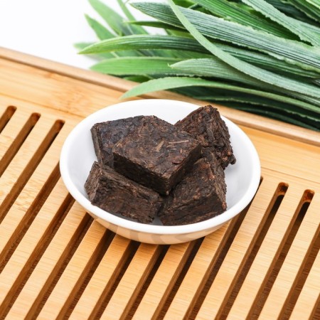 Chinese sustained tea "Shu puer" cubic, junan, 50 g (+ - 5 g) (set 7 pcs)-2