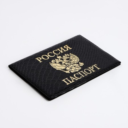 Cover for passport, black color-3