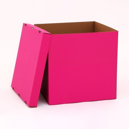 Box for balloons, pink 60 x 60 x 60 cm-3