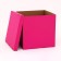 Box for balloons, pink 60 x 60 x 60 cm