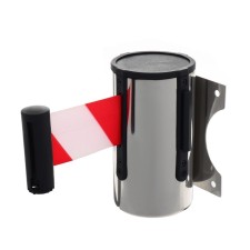 Wall block with exhaust ribbon-470cm red-white, height-13.5cm, width 11cm