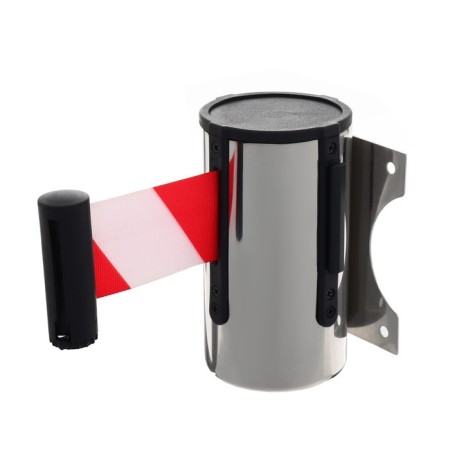 Wall block with exhaust ribbon-470cm red-white, height-13.5cm, width 11cm
