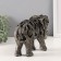 Polystone souvenir "Elephant with patterned cuts" for bronze 8.5x22x17 cm
