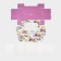 Box for eclairs with liners "Flowers", 25.2 x 15 x 7 cm
