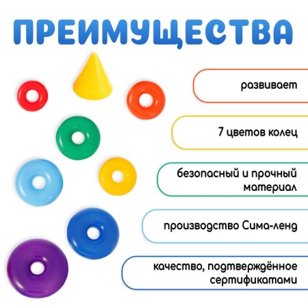 Pyramid, 7 rings with a cone-1