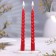 Wax candles (set 2 pcs), strawberry aroma