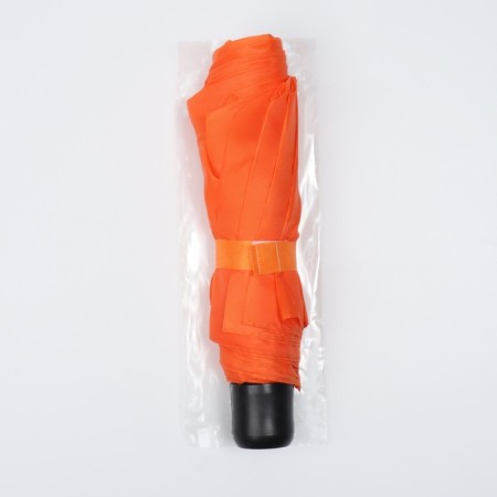 Mechanical “plain” umbrella, 3 additions, 8 spokes, r = 48 cm, orange color-11
