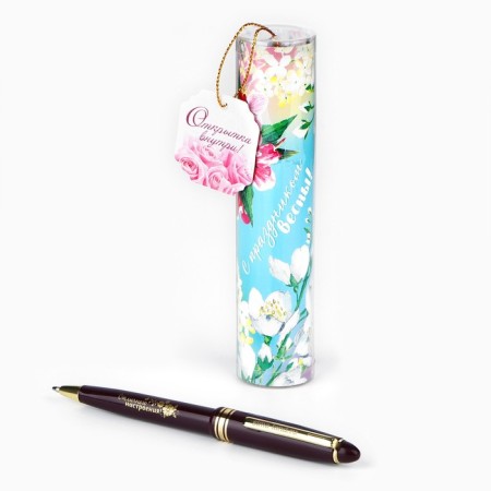 Handle Blue Blue Paste 1.0 mm in the tube "Happy Spring" Plastic-3