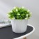 Kashpo for flowers with an insert “wave”, 2 l, d = 16 cm, h = 13.5 cm, white color