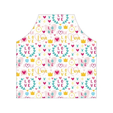 Apron kitchen with a photocrint "Cross-cuts", adjustable, size OS-2