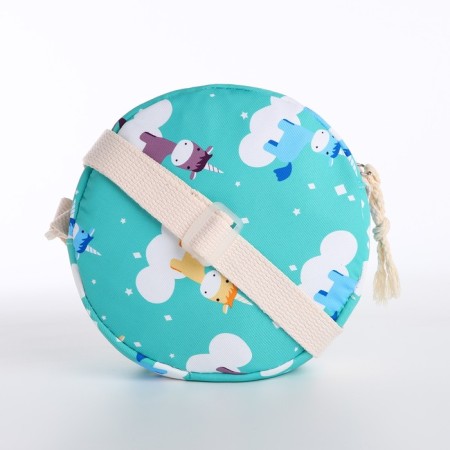 Bades with a zipper, bag, cosmetic bag, turquoise color-9