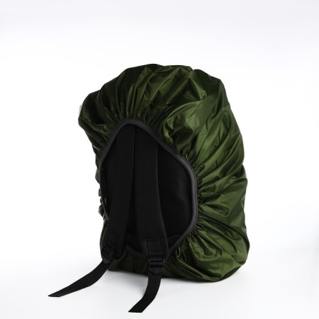 A cover for a backpack 60 liters, with a reflective strip, green color-2