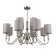 Ceiling light Gerhort G11098/12AB+CL GR, 12x40W, E14, 68x82x82 cm, bronze color