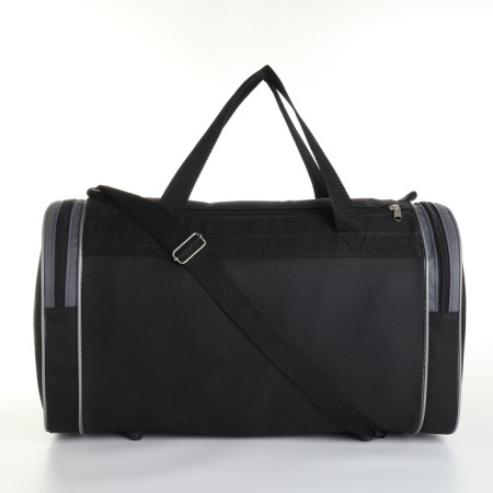 Road bag with lightning, long belt, 3 outer pockets, black/gray color-1