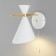Sconces Apart, 1x60W E14, color gold, white