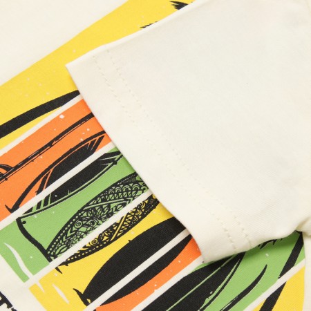 A set for a boy (T -shirt, shorts), milk color, height 98 cm-3