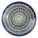 Plate of the Rishtan ceramics "Flowers", 22 cm, blue