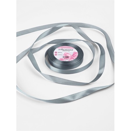Satin tape, 12 mm × 23 ± 1 m, color ash No. 59